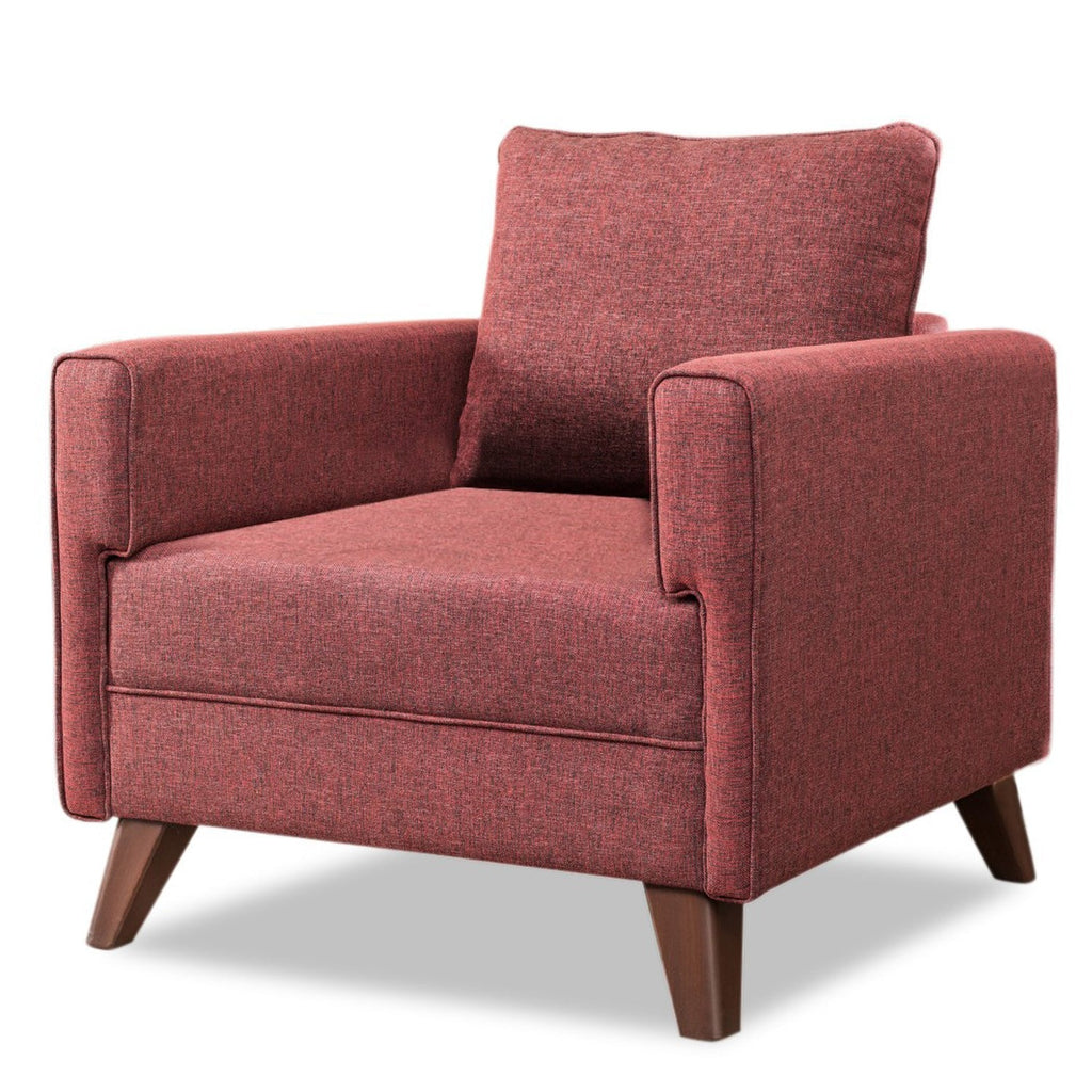 Poltrona de Descanso "Monaco" – Vermelho Tinto - Design Moderno - A minha loja