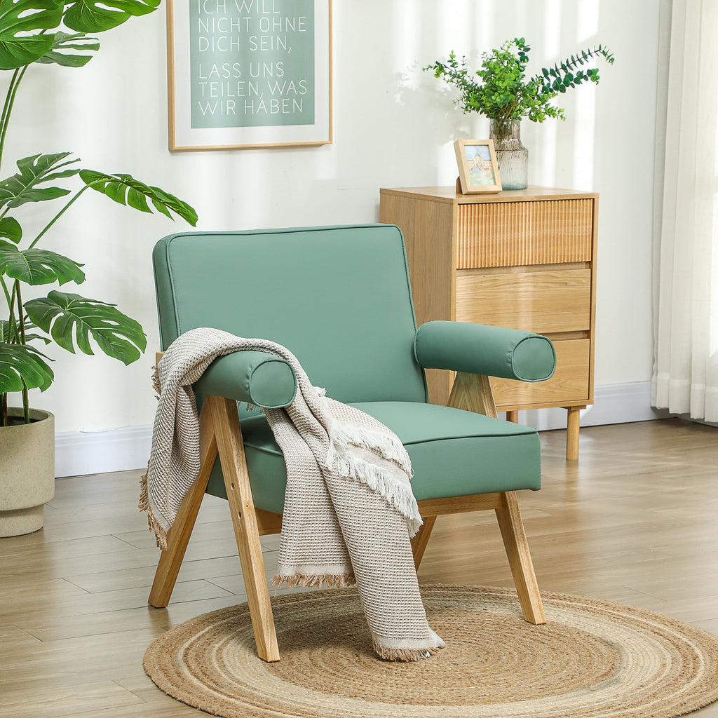 Poltrona Nórdica "Freja" – 73x70x80 cm – Verde - A minha loja