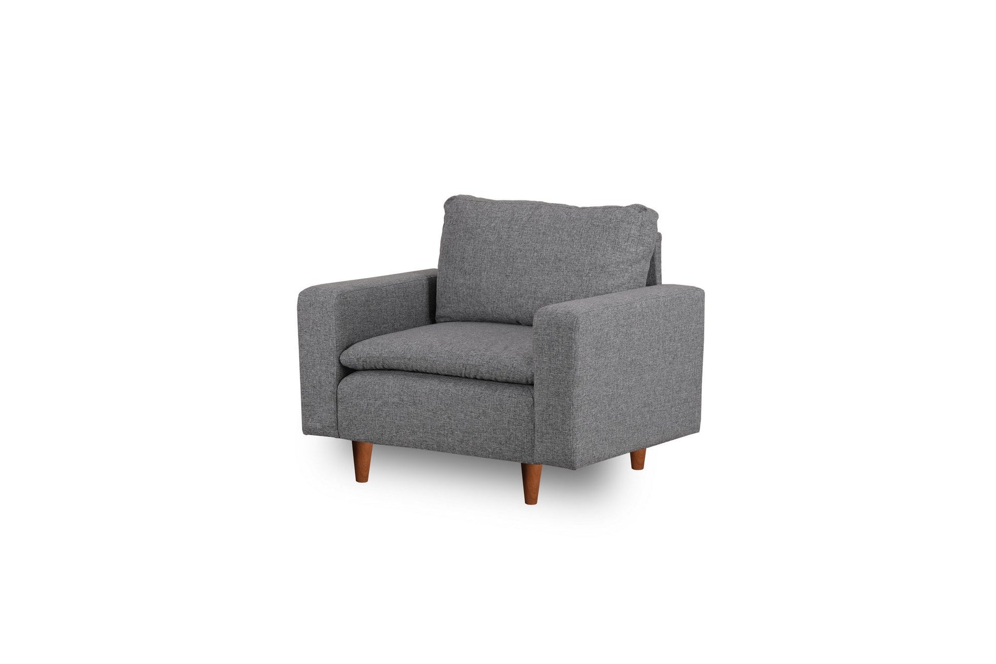 Poltrona Pafu Lungo — Cinzento Claro - 105x52x75 cm - Design Moderno - A minha loja