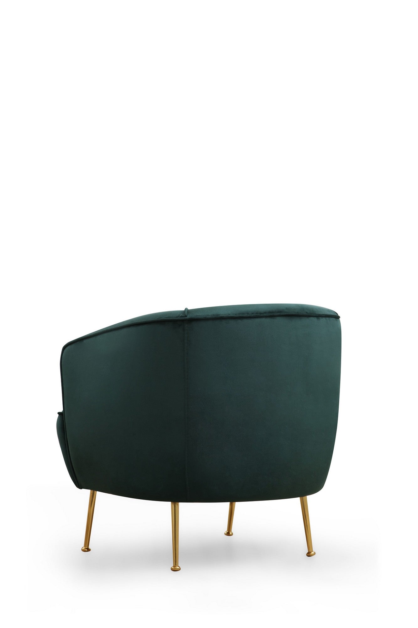 Poltrona "Piccoli" – 83x72x75 cm – Cor Verde e Dourado - Design Moderno e Glamouroso - A minha loja