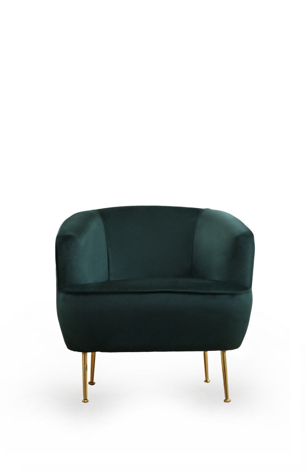 Poltrona "Piccoli" – 83x72x75 cm – Cor Verde e Dourado - Design Moderno e Glamouroso - A minha loja
