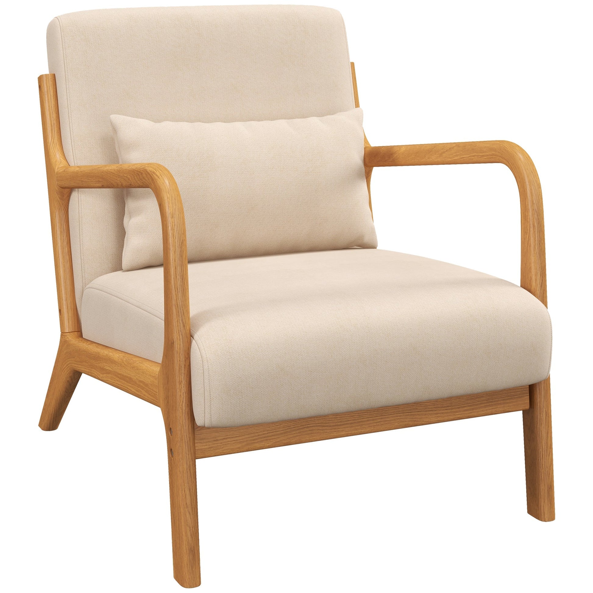 Poltrona "Porto" – 61x78x76 cm – Bege – Veludo – Design Nórdico - A minha loja