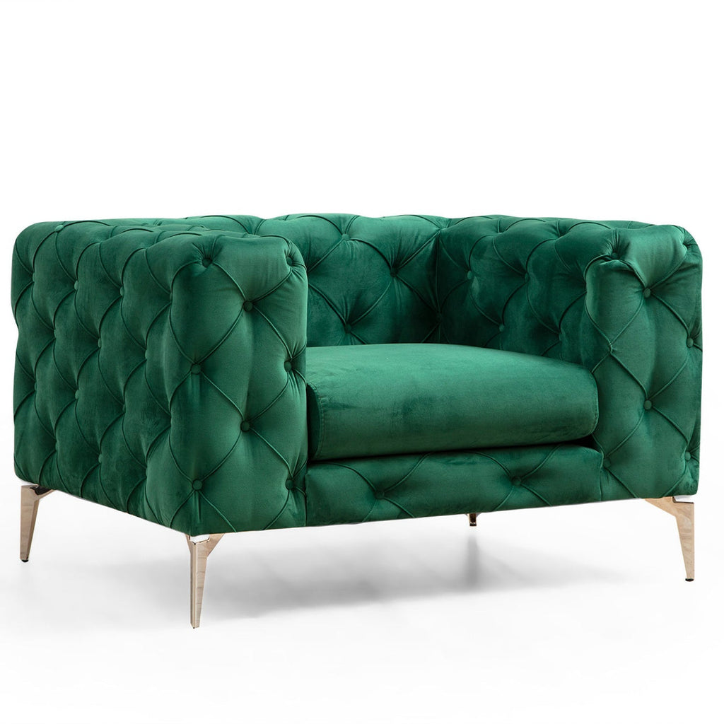 Poltrona "Verde Lux" – 108x90x70 cm – Cor Verde - Design Moderno - A minha loja