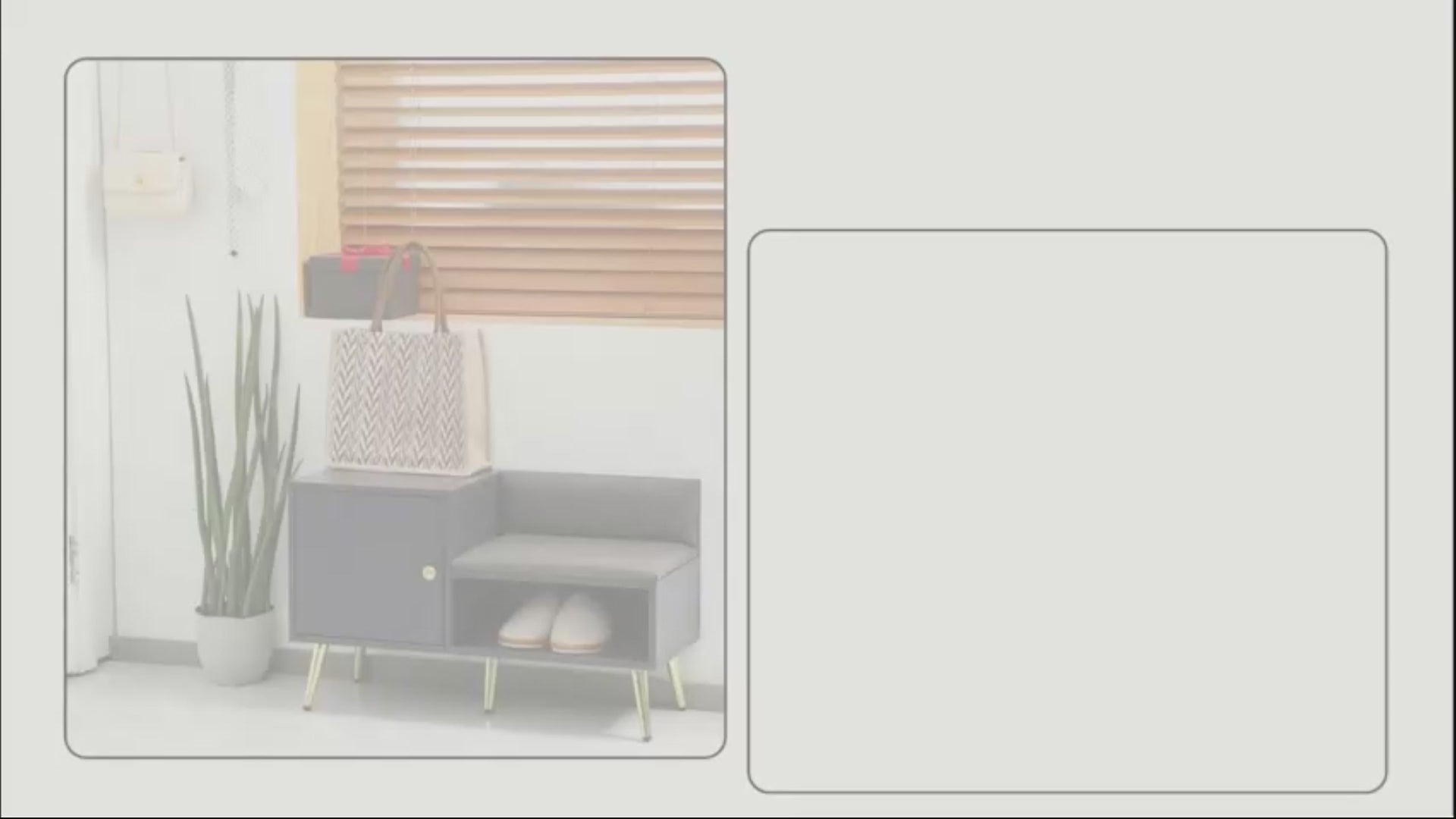 Banco Sapateira com Compartimento Aberto e Almofada Acolchoada para 4 Pares de Sapatos para Entrada Corredor 80x33x49 cm Cinza Escuro