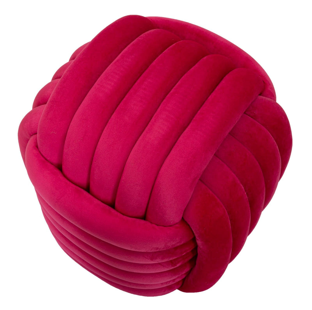 Puff Softy Fúcsia - Veludo Fúcsia - 45 cm x 45 cm x 45 cm - A minha loja