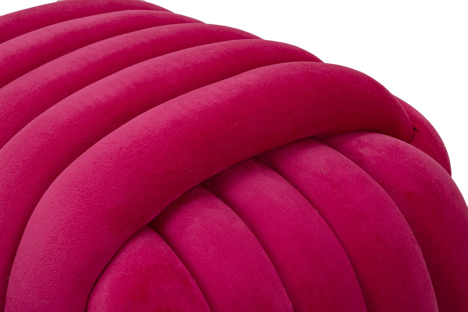 Puff Softy Fúcsia - Veludo Fúcsia - 45 cm x 45 cm x 45 cm - A minha loja