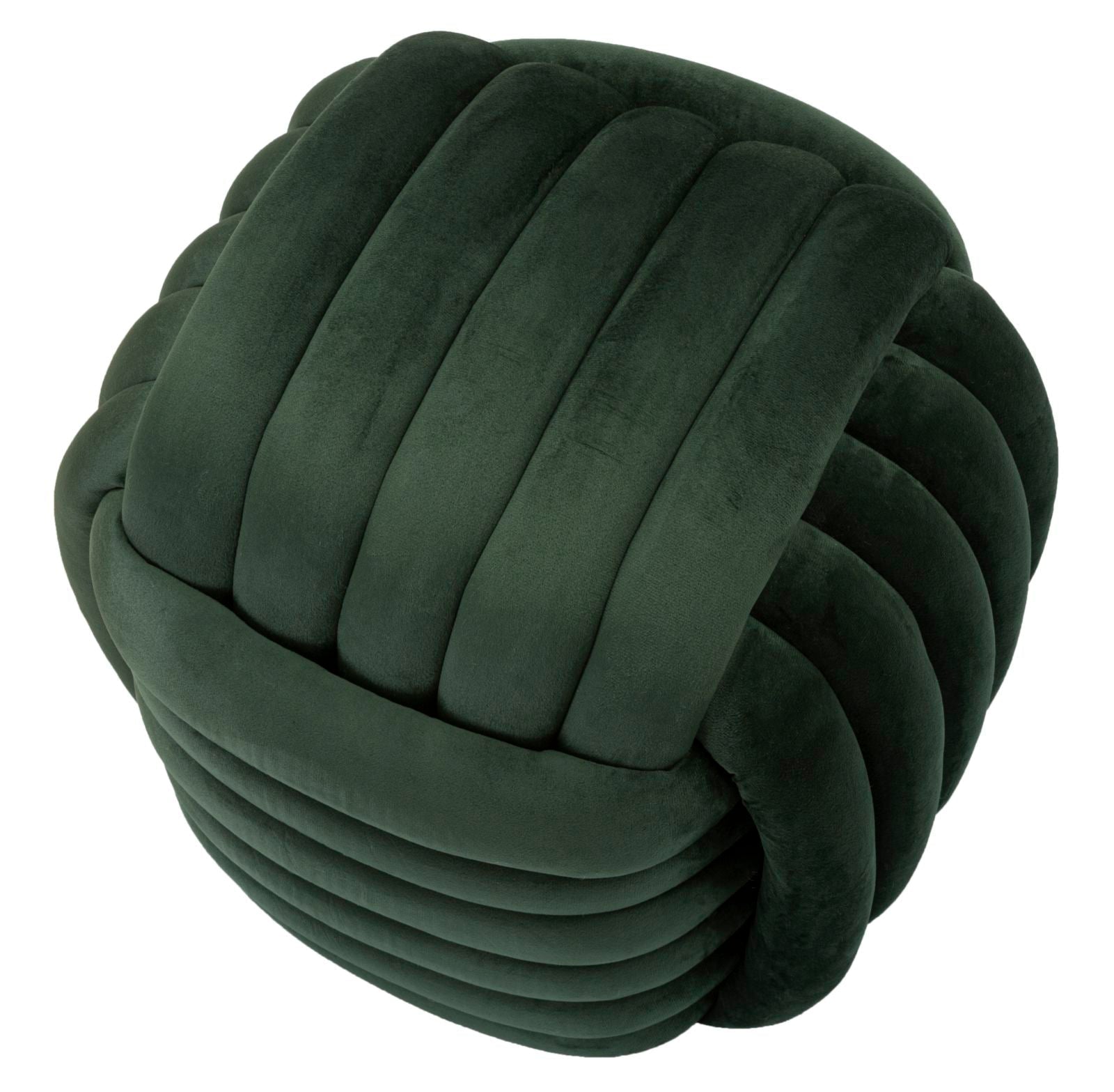 Puff Softy Green - Veludo Verde - 45 cm x 45 cm x 45 cm - A minha loja