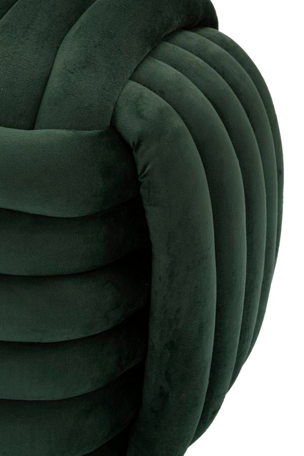 Puff Softy Green - Veludo Verde - 45 cm x 45 cm x 45 cm - A minha loja