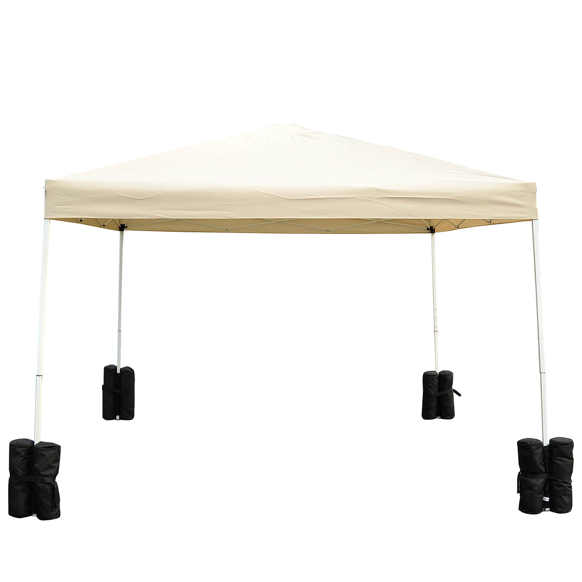 Pack 4 Pesos para Carpas Sacos de Lastro Pesos de Pernas para Toldo Pavilhão Gazebo Sacos de Areia para Exteriores Preto