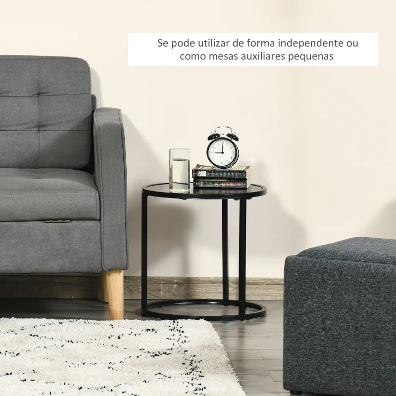 Conjunto Double - Preto - Design Nórdico - Leva-Me Contigo - Móveis & Decoração