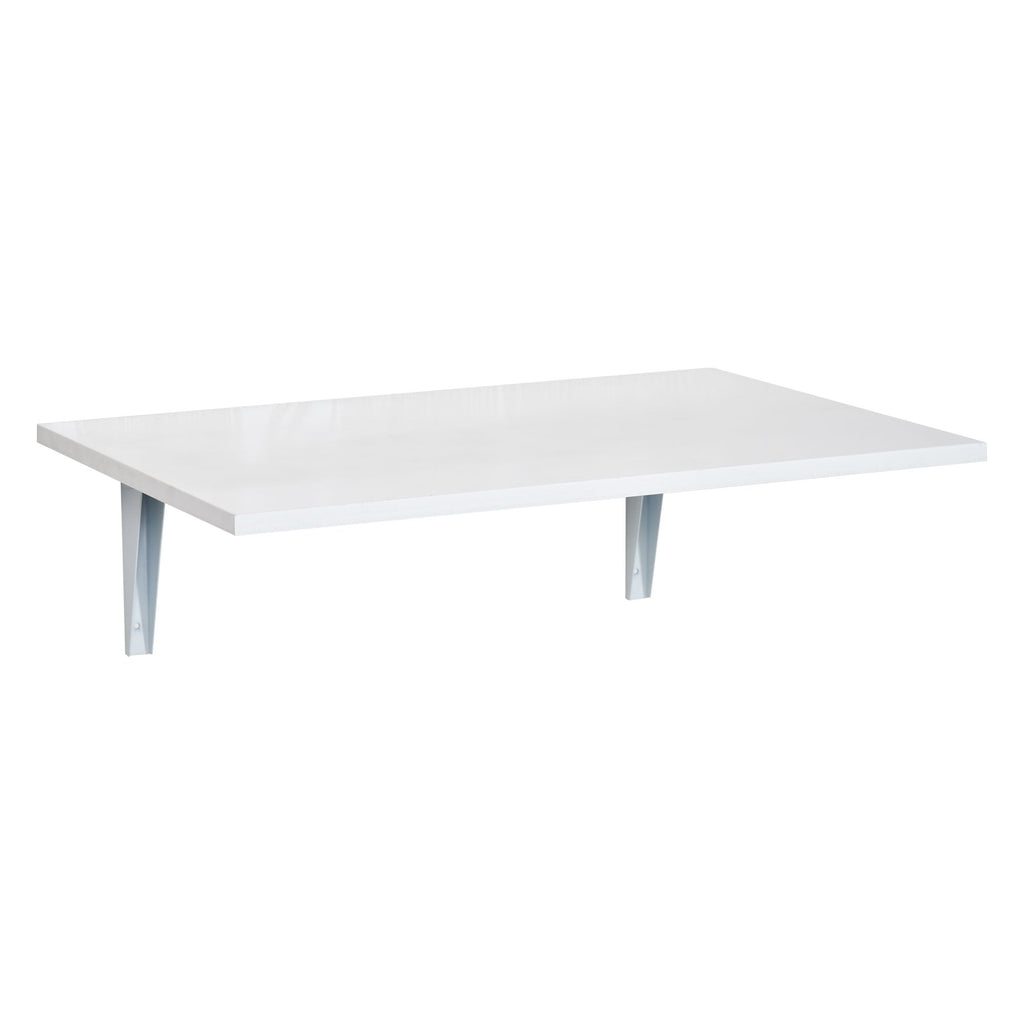 Mesa Dobrável de Parede Mesa Auxiliar Suspensa para Cozinha Sala de Jantar 60x40x20cm Branco