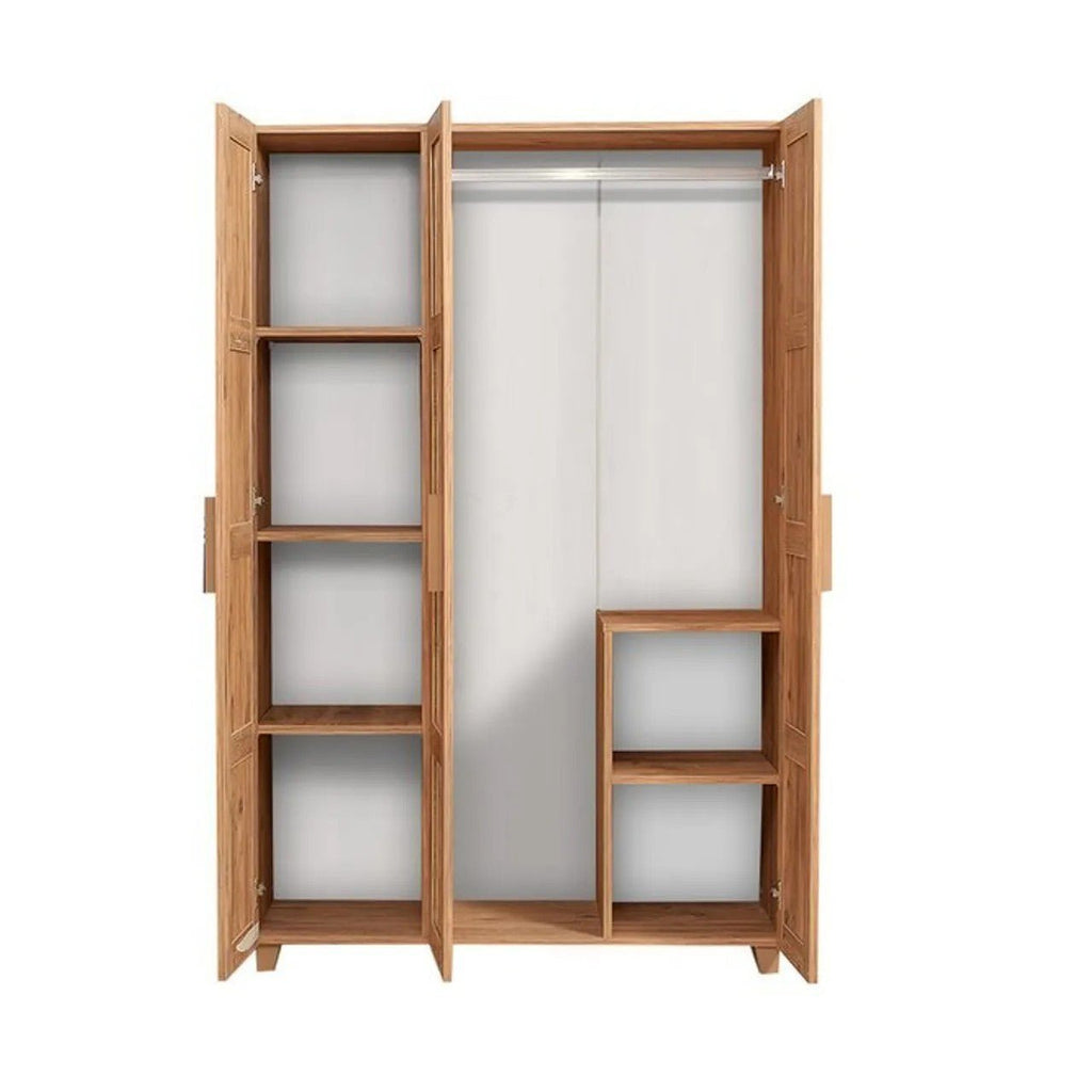 Roupeiro / Guarda Roupa "Nova" - 120x190x48 cm - Com Prateleiras e Arrumação - Design Hippie - A minha loja