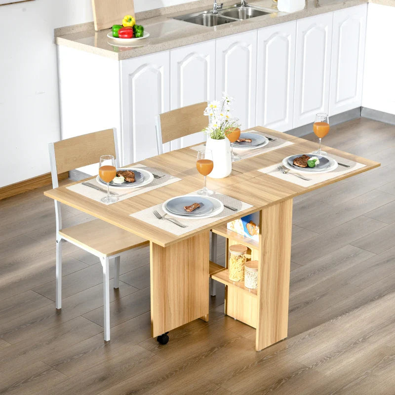 Mesa Dobrável Atman - Carvalho - Design Nórdico - Leva-Me Contigo - Móveis & Decoração