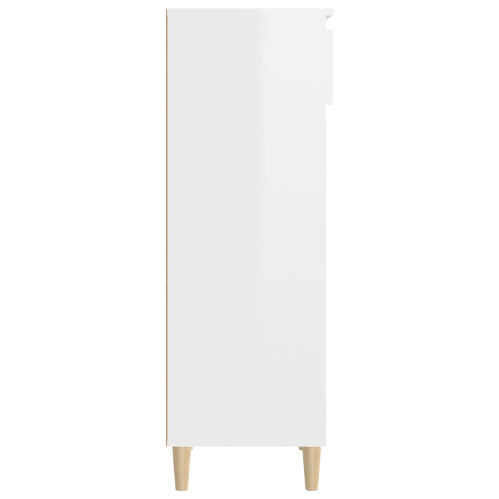Sapateira 40x36x105 cm derivados de madeira branco brilhante - A minha loja