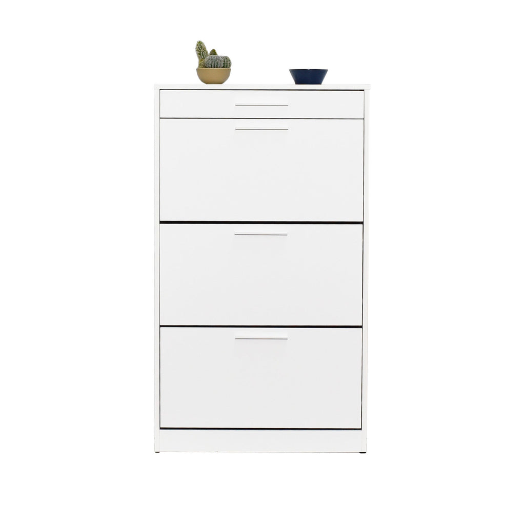 Sapateira "Diamond" - 75 x 128 x 29 cm - Branco e Diamante - Design Moderno - A minha loja