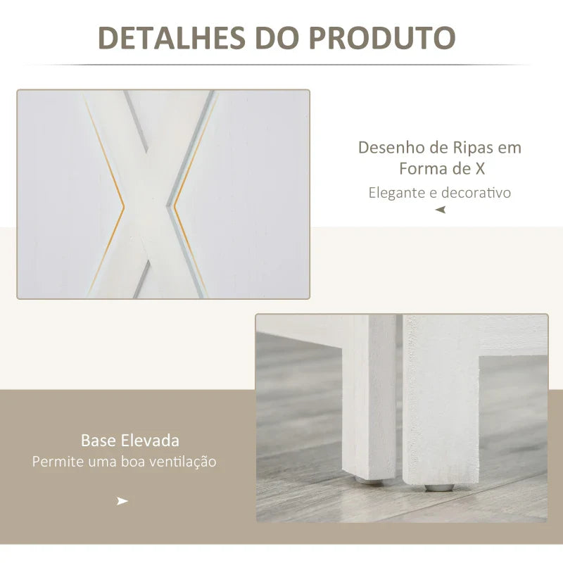 Biombo de 4 Paineis Separador de Ambientes Dobrável 182x170cm Divisória para Espaços de Madeira Decoração Elegante para Dormitório Sala de Estar Branco