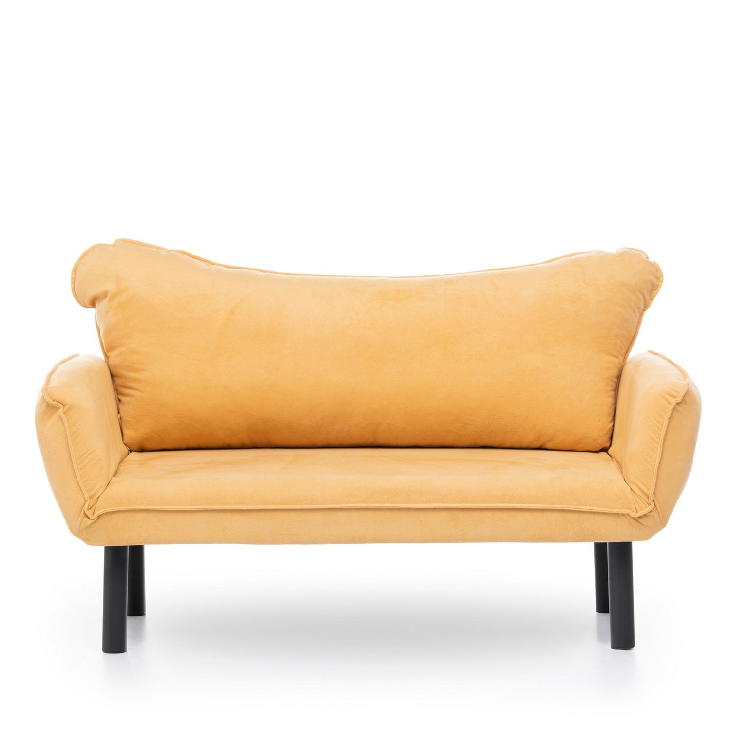 Sofá Cama "Chatto" – Amarelo Mostarda – 180x65x70 cm – Design Moderno - A minha loja