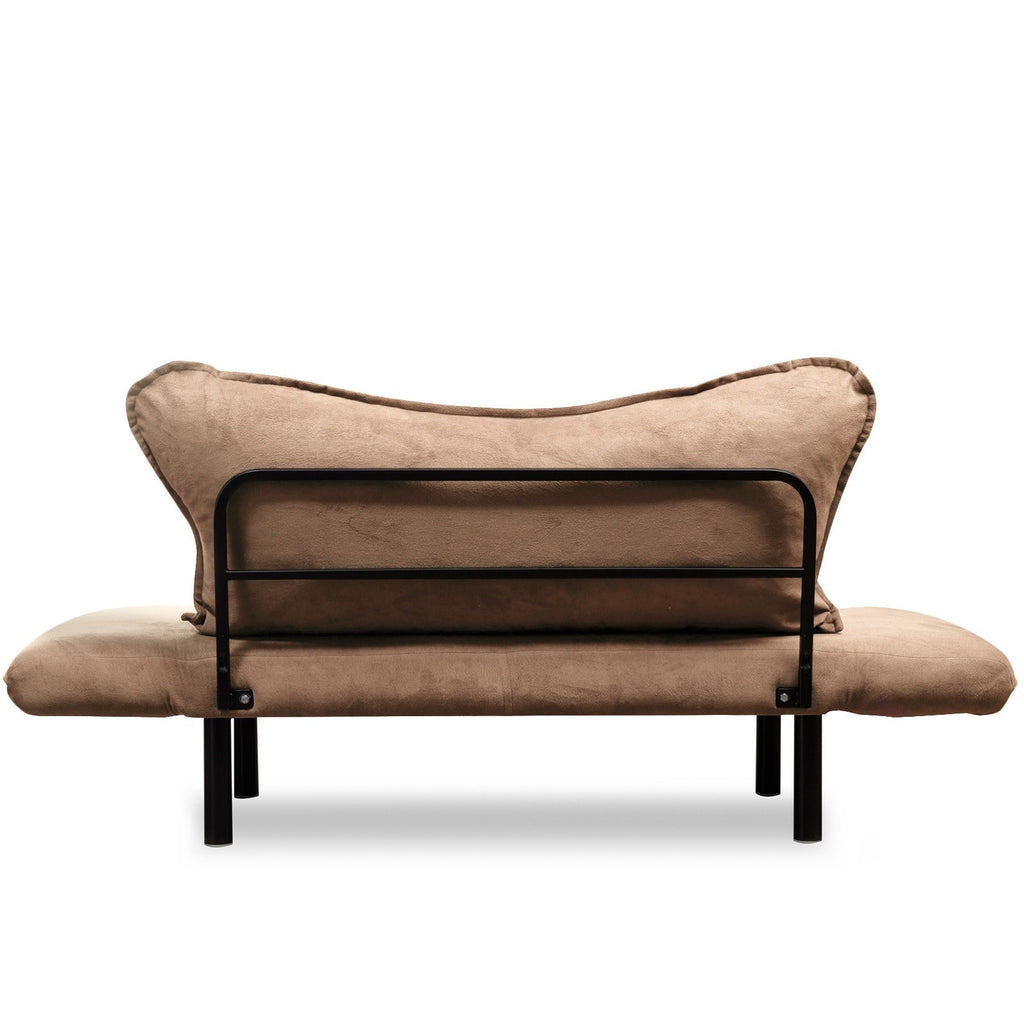 Sofá Cama "Chatto" – Castanho Claro – 180x65x70 cm – Design Moderno - A minha loja