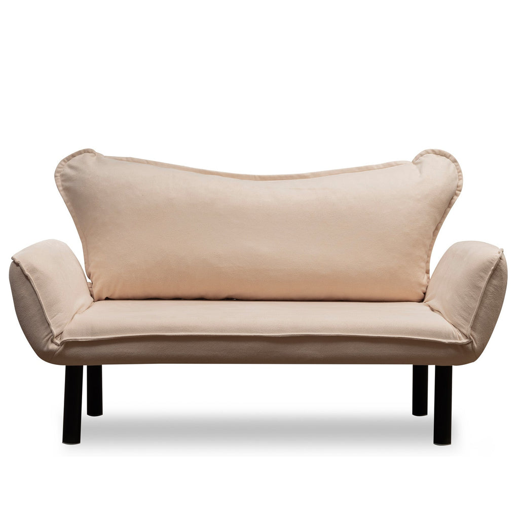 Sofá Cama "Chatto" – Creme – 180x65x70 cm – Design Moderno - A minha loja