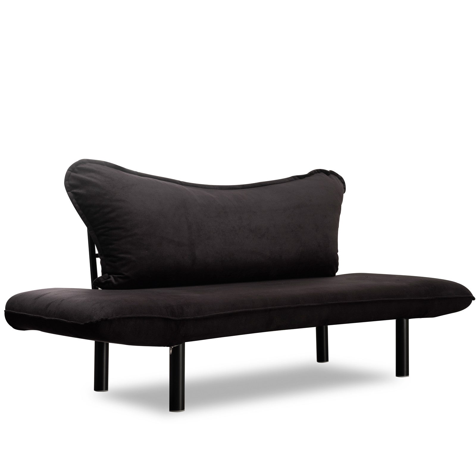 Sofá Cama "Chatto" – Preto – 180x65x70 cm – Design Moderno - A minha loja
