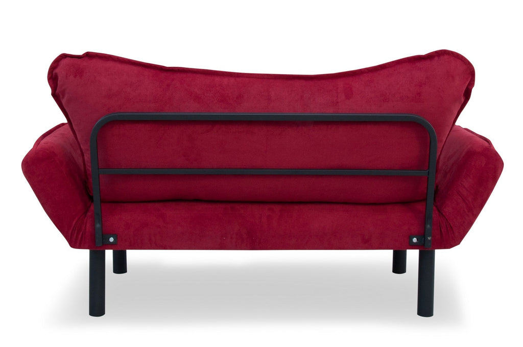 Sofá Cama "Chatto" – Vermelho Tinto – 180x65x70 cm – Design Moderno - A minha loja