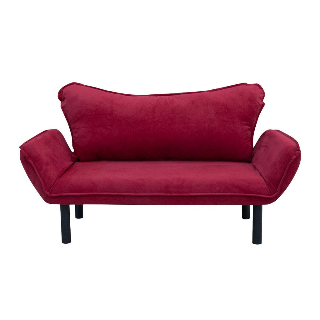 Sofá Cama "Chatto" – Vermelho Tinto – 180x65x70 cm – Design Moderno - A minha loja