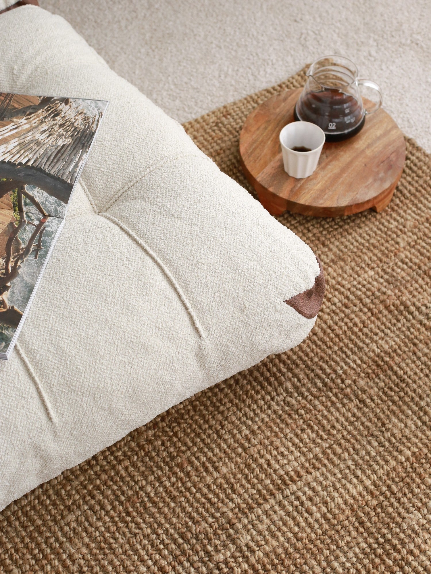 Sofá - Cama de 2 Lugares Fold Teddy – Creme (120 cm) | Conforto, Estilo e Versatilidade - A minha loja