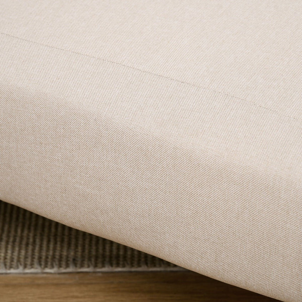 Sofá - cama estofado individual com almofada acolchoada e encosto ajustável em 3 posições Pernas dobráveis ocultas 95x95x80 cm bege - A minha loja