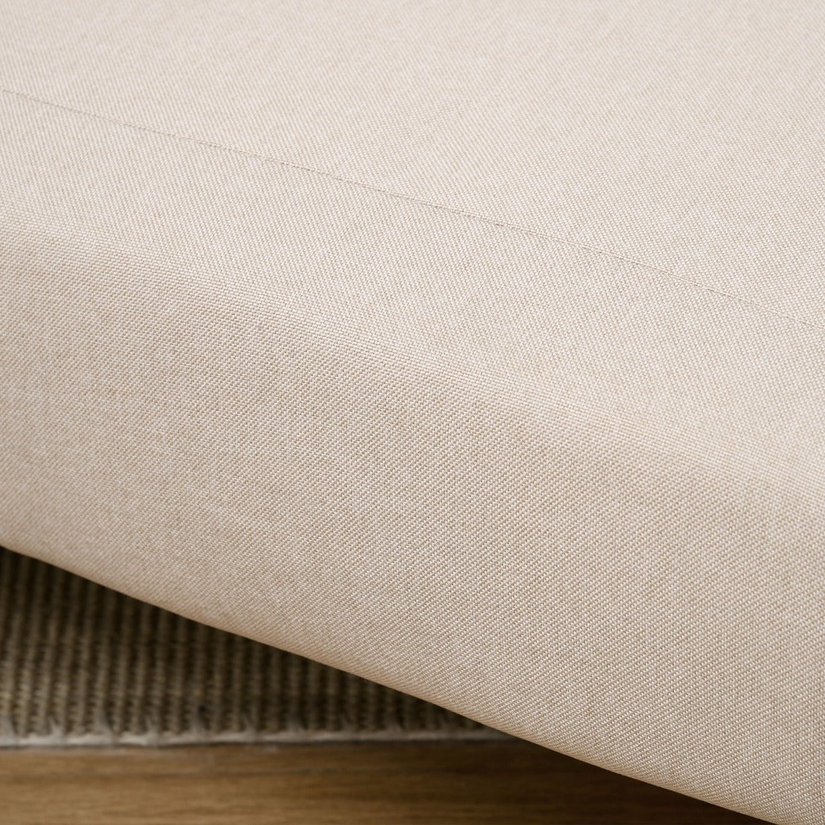 Sofá - cama estofado individual com almofada acolchoada e encosto ajustável em 3 posições Pernas dobráveis ocultas 95x95x80 cm bege - A minha loja