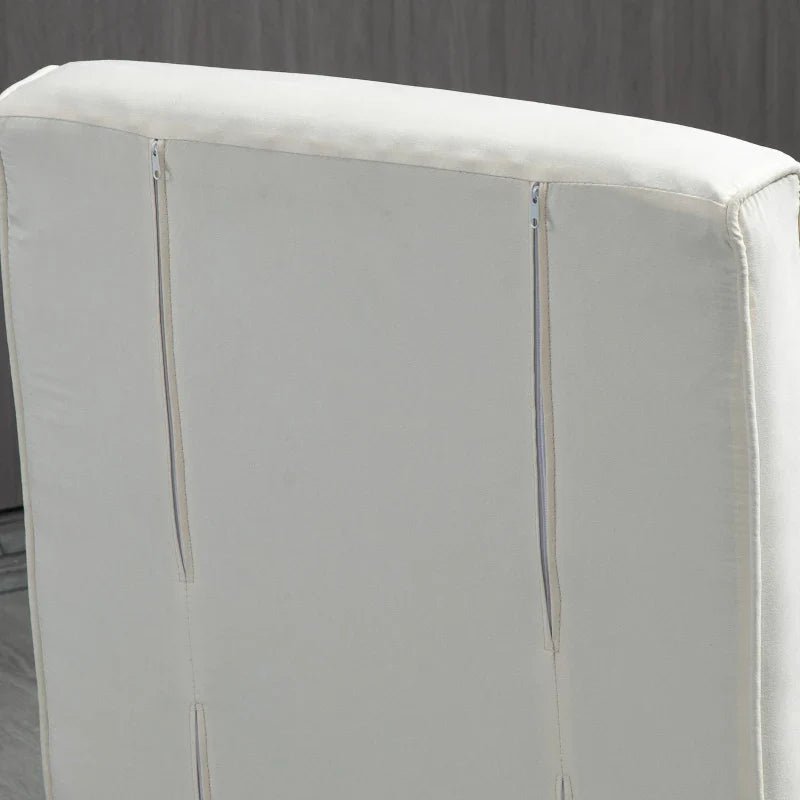 Sofá Cama Individual Poltrona Cama Individual Sofá Reclinável com Almofada para Sala Quarto Escritório Carga 100 kg 65x69x80 cm Creme - A minha loja