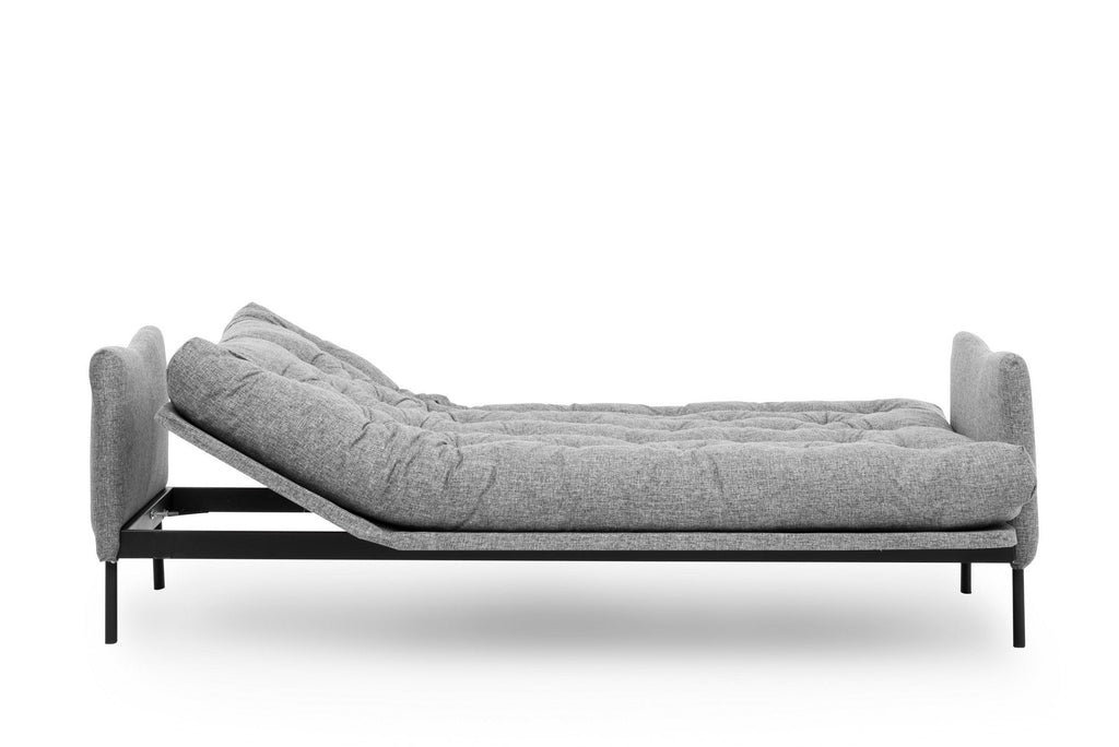 Sofá Cama "Renge" com Encosto Ajustável – Cinzento Claro - 3 Lugares – Design Moderno - A minha loja