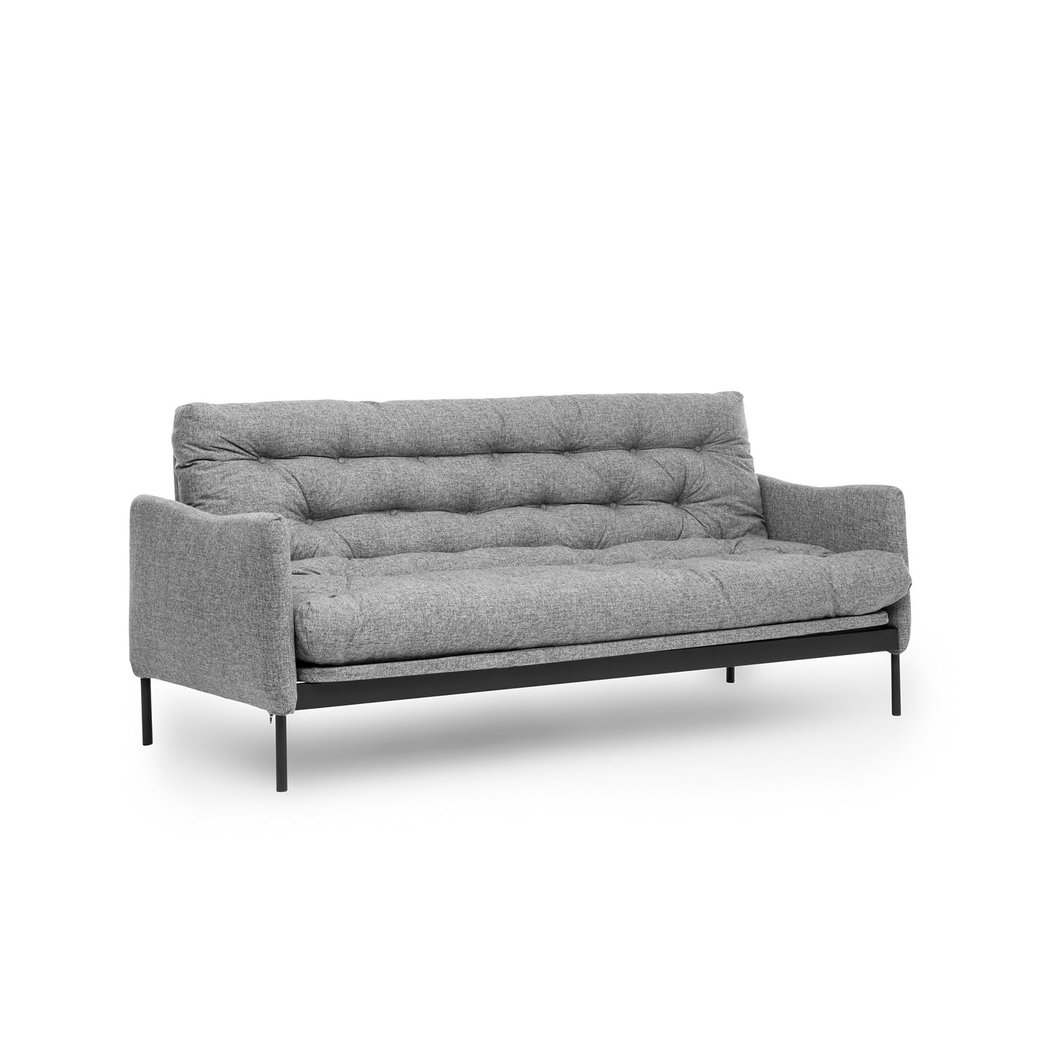Sofá Cama "Renge" com Encosto Ajustável – Cinzento Claro - 3 Lugares – Design Moderno - A minha loja