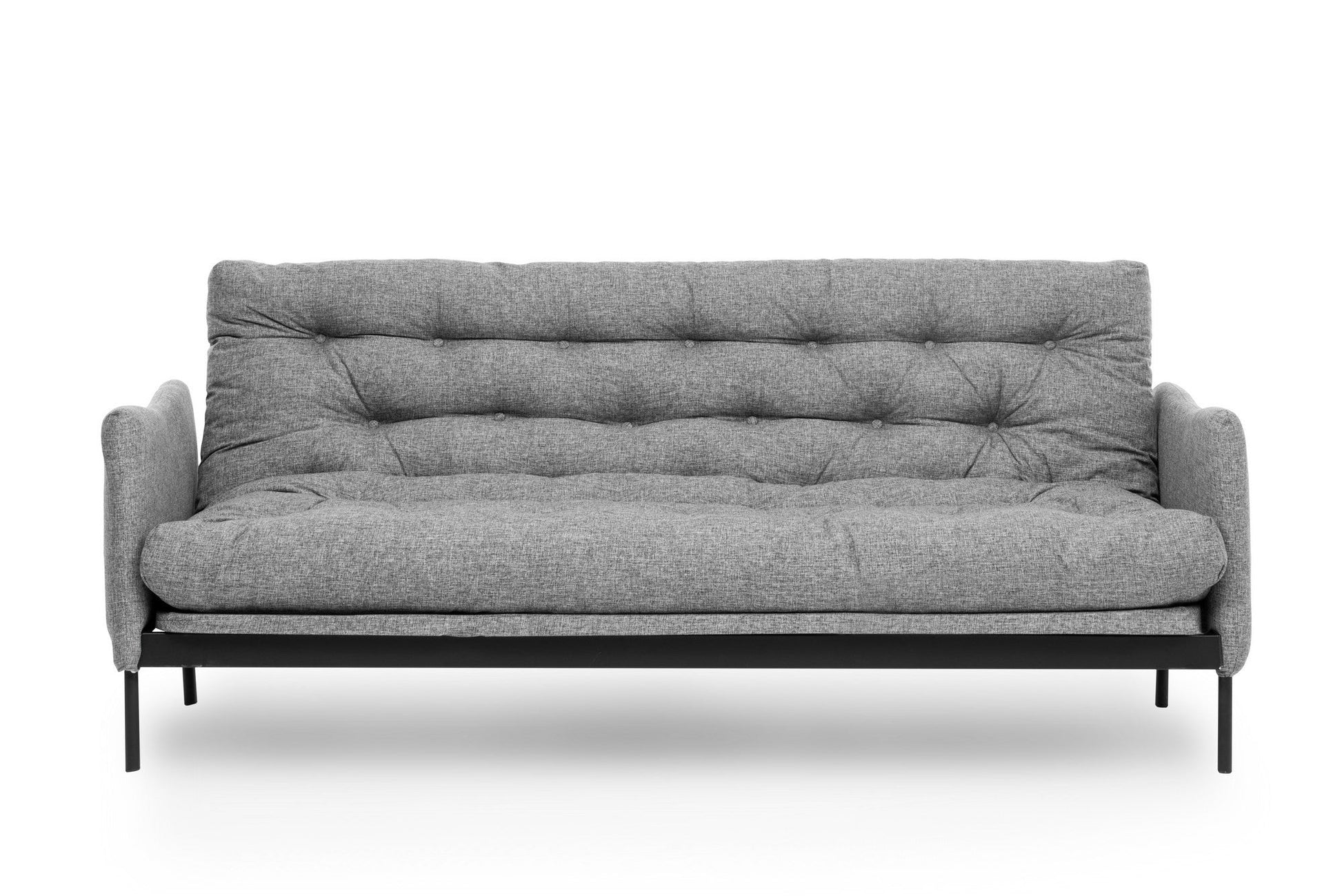 Sofá Cama "Renge" com Encosto Ajustável – Cinzento Claro - 3 Lugares – Design Moderno - A minha loja