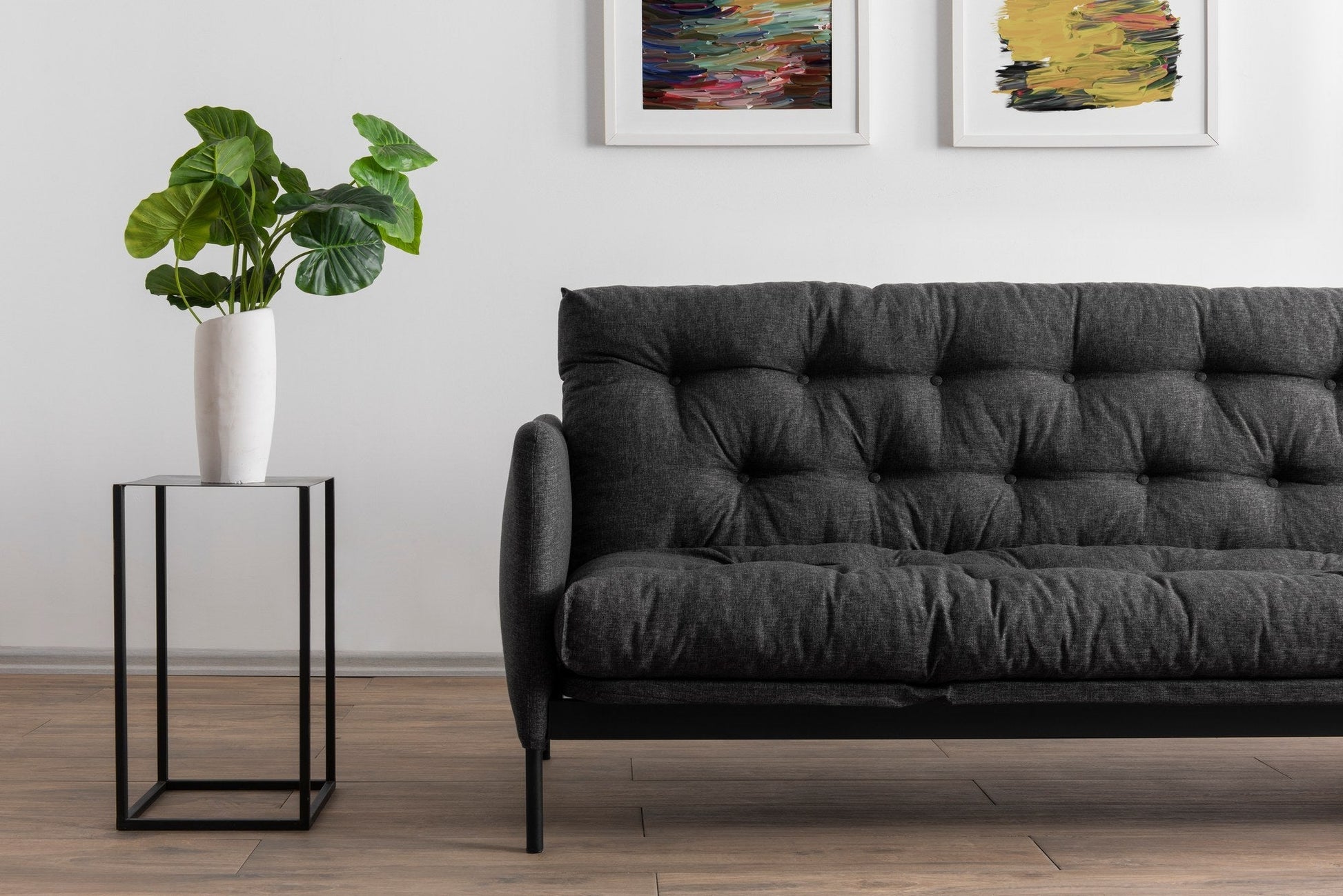 Sofá Cama "Renge" com Encosto Ajustável – Cinzento Escuro - 3 Lugares – Design Moderno - A minha loja