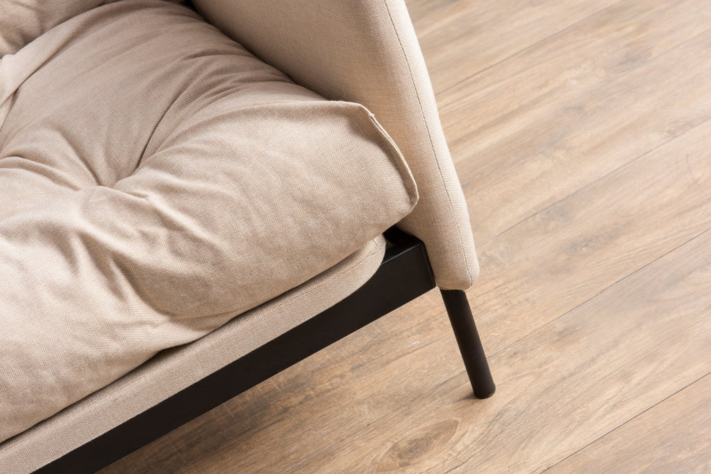 Sofá Cama "Renge" com Encosto Ajustável – Creme - 3 Lugares – Design Moderno - A minha loja