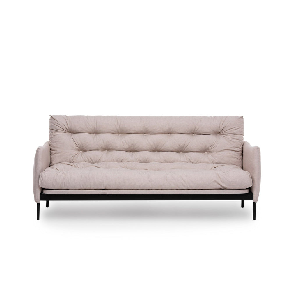 Sofá Cama "Renge" com Encosto Ajustável – Creme - 3 Lugares – Design Moderno - A minha loja
