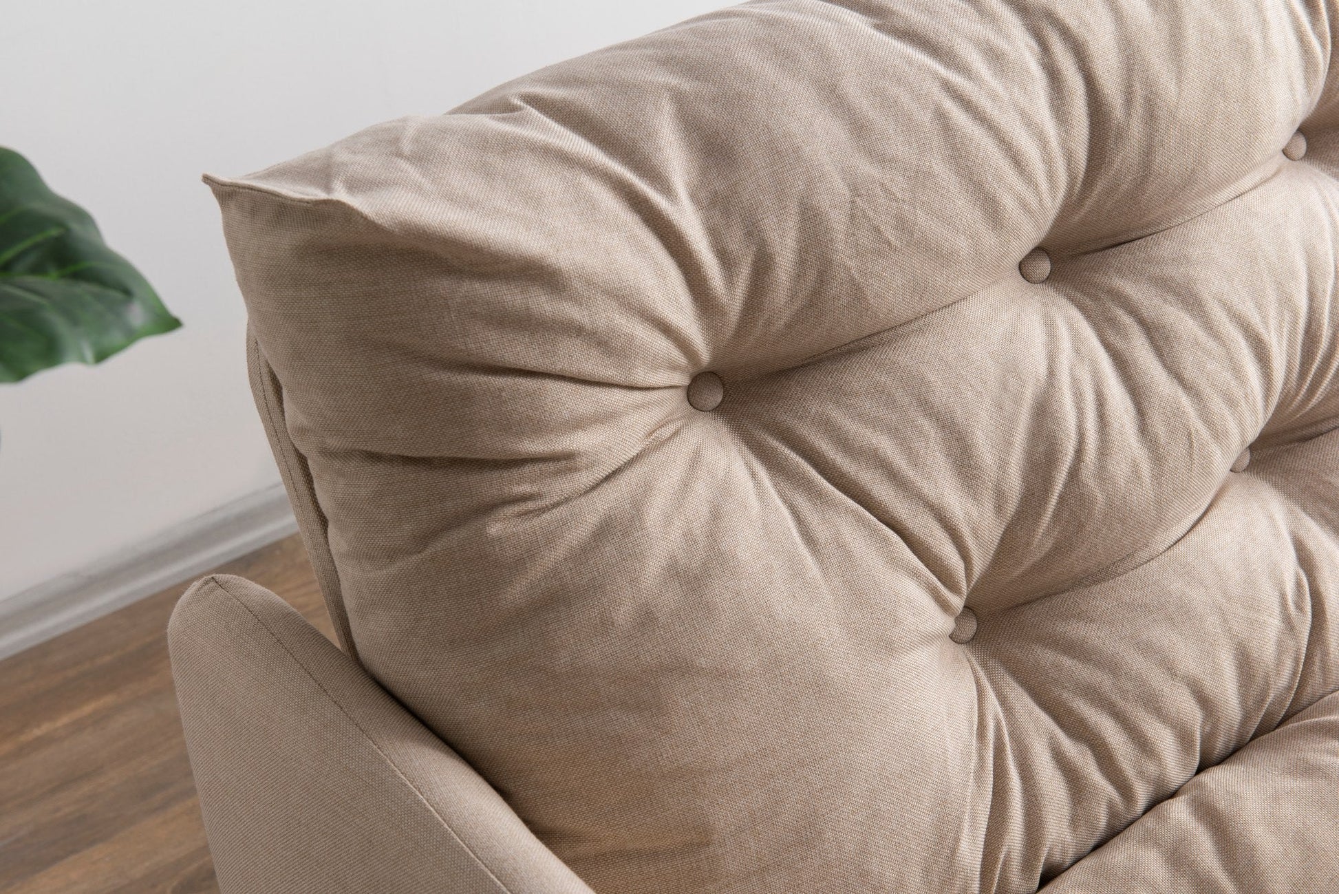 Sofá Cama "Renge" com Encosto Ajustável – Creme - 3 Lugares – Design Moderno - A minha loja