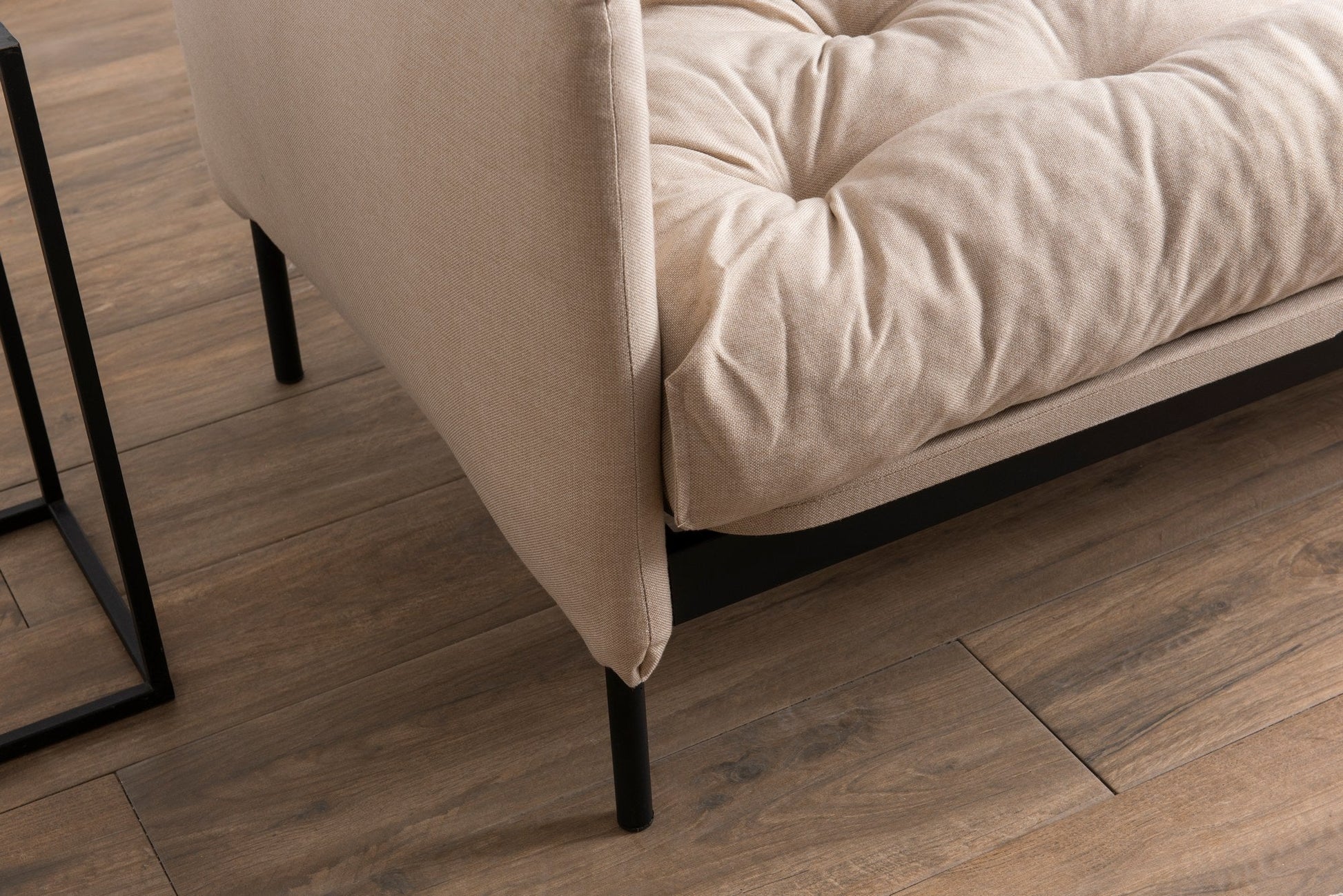 Sofá Cama "Renge" com Encosto Ajustável – Creme - 3 Lugares – Design Moderno - A minha loja