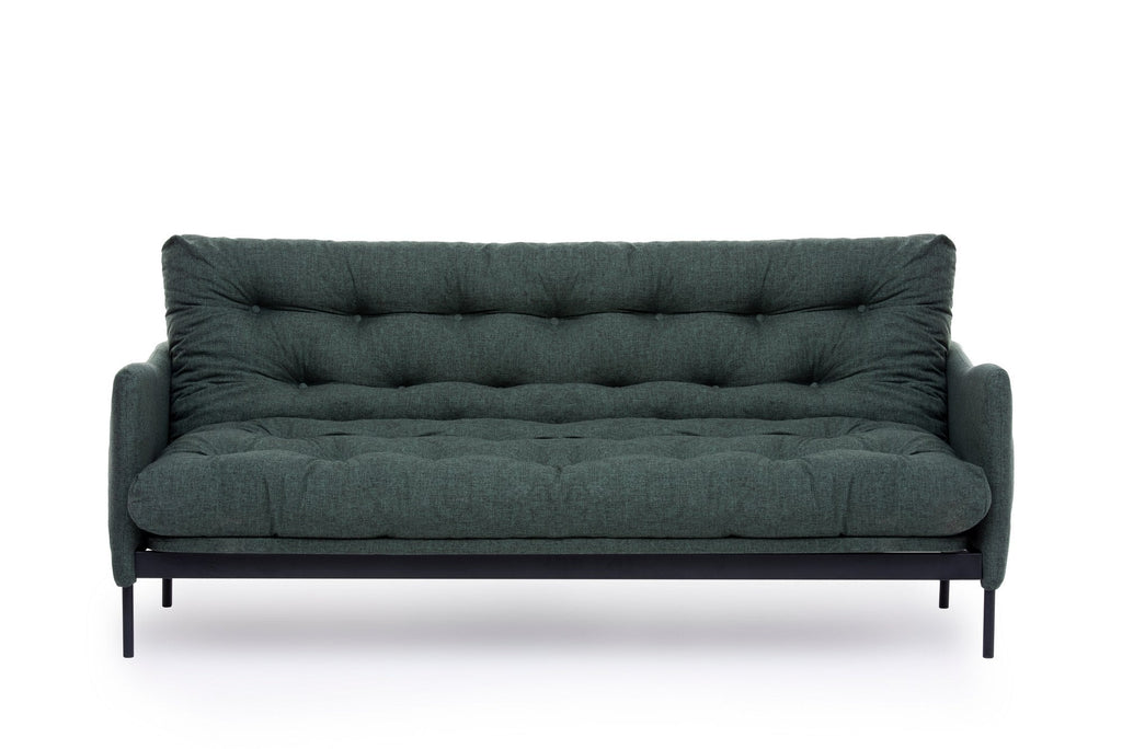 Sofá Cama "Renge" com Encosto Ajustável – Verde, 3 Lugares – Design Moderno - A minha loja