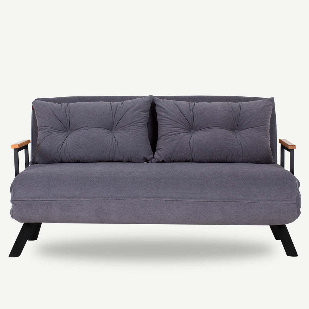 Sofá Cama "Versa" – Cinzento – 175x133 cm – Design Moderno e Versátil - A minha loja