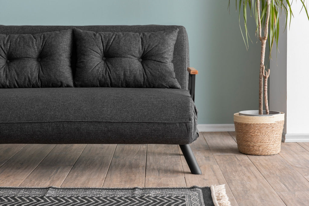 Sofá Cama "Versa" – Cinzento Escuro – 175x133 cm – Design Moderno e Versátil - A minha loja