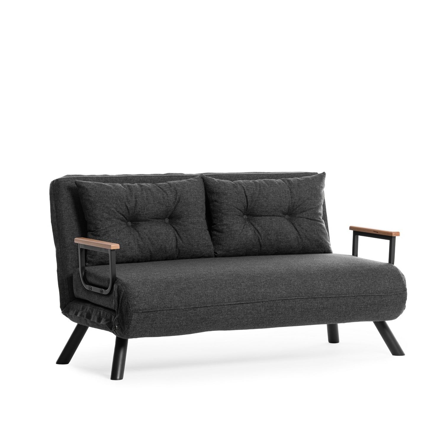 Sofá Cama "Versa" – Cinzento Escuro – 175x133 cm – Design Moderno e Versátil - A minha loja