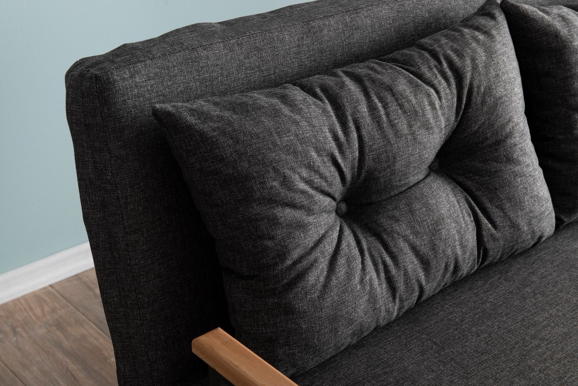 Sofá Cama "Versa" – Cinzento Escuro – 175x133 cm – Design Moderno e Versátil - A minha loja