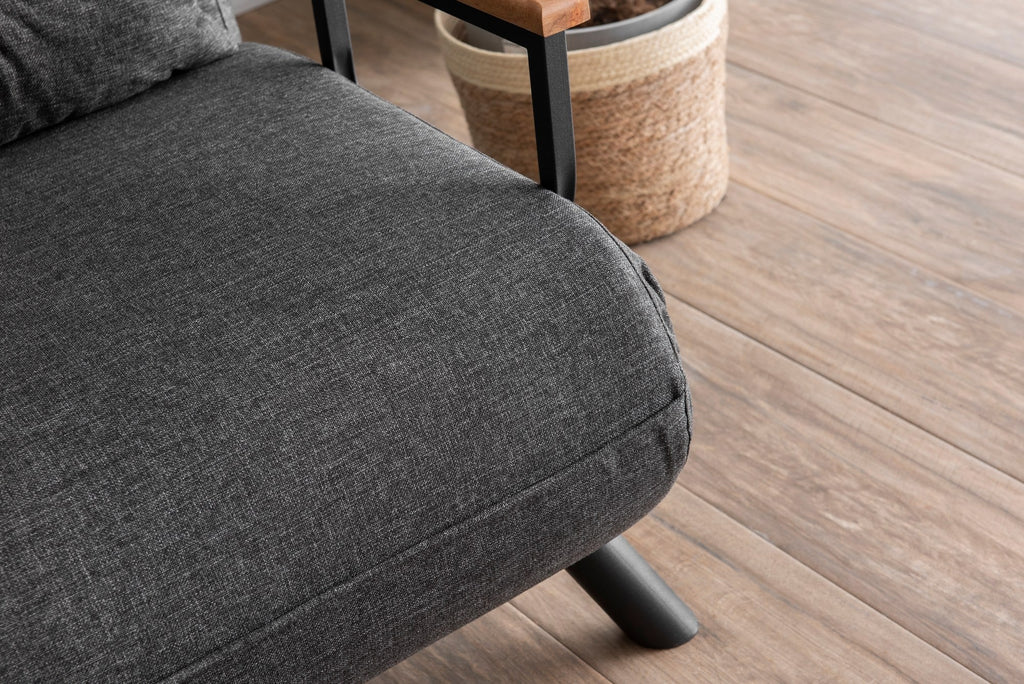 Sofá Cama "Versa" – Cinzento Escuro – 175x133 cm – Design Moderno e Versátil - A minha loja