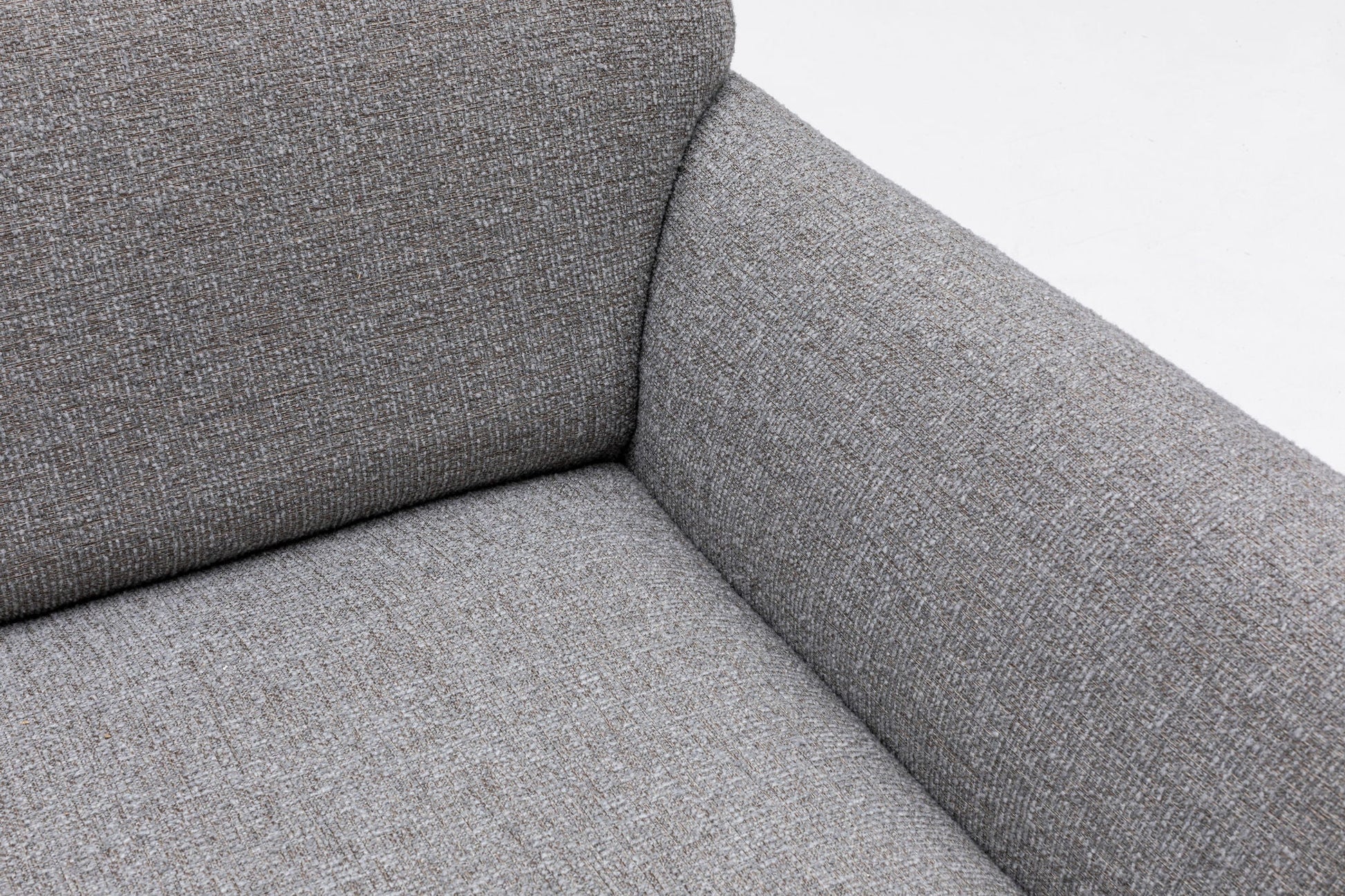 Sofá Chaise Longue "Stockholm" - Cinzento Claro com Pernas em Faia - 273x162x86 cm - Design Escandinavo - A minha loja