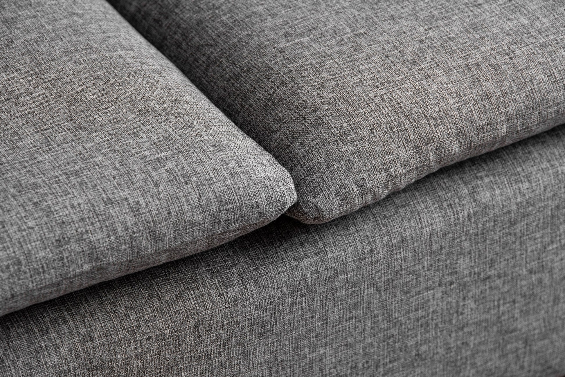 Sofá de 3 Lugares Chaise Longue "Pafu Lungo" - 255x154x46 cm - Cinzento Claro - Design Nórdico - A minha loja