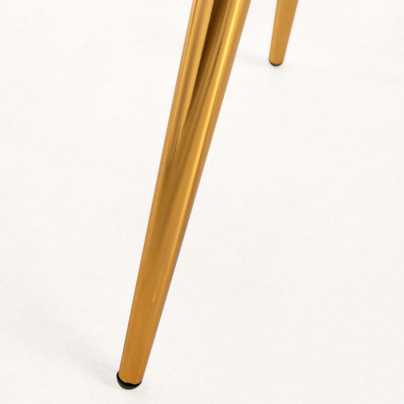 Cadeira Menpu Gold em Veludo - Verde - Design Nórdico