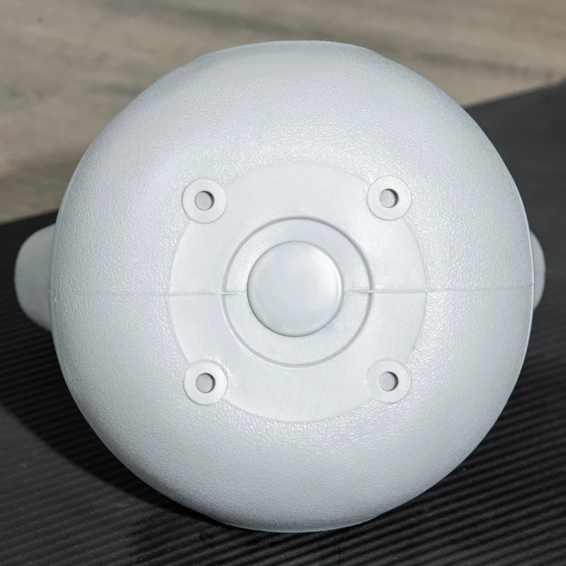 SPORTNOW Kettlebell 8kg Peso Russo com Revestimento de PU e Enchimento de Areia para Treinamento em Casa Ginásio 20x14x24cm Laranja e Cinza