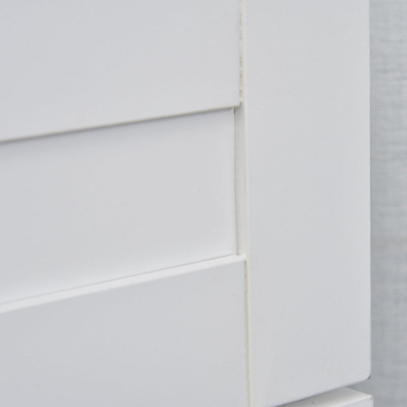 Aparador auxiliar de cozinha Armário com prateleiras internas ajustáveis e gaveta 80x48x170 cm Branco
