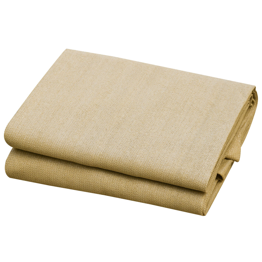 Vela de Sombra Quadrado 3x3 m Toldo Vela de HDPE com Proteção UV Aneis em Forma de D e Cordas para Jardim Pátio Piscina Areia